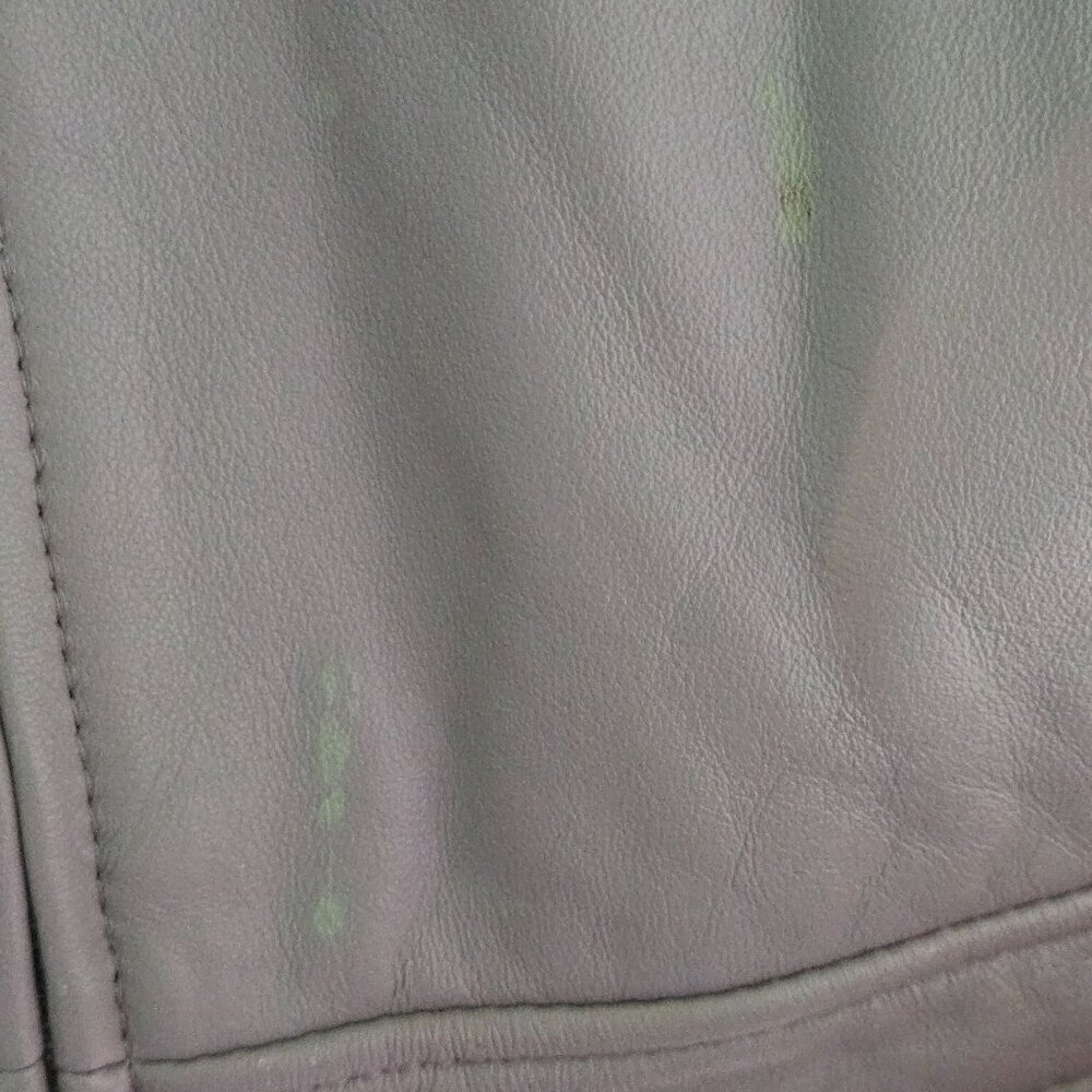 Bradley By Bradley Bayou Lavender Genuine Leather Jacket Size L - Picture 10 of 10